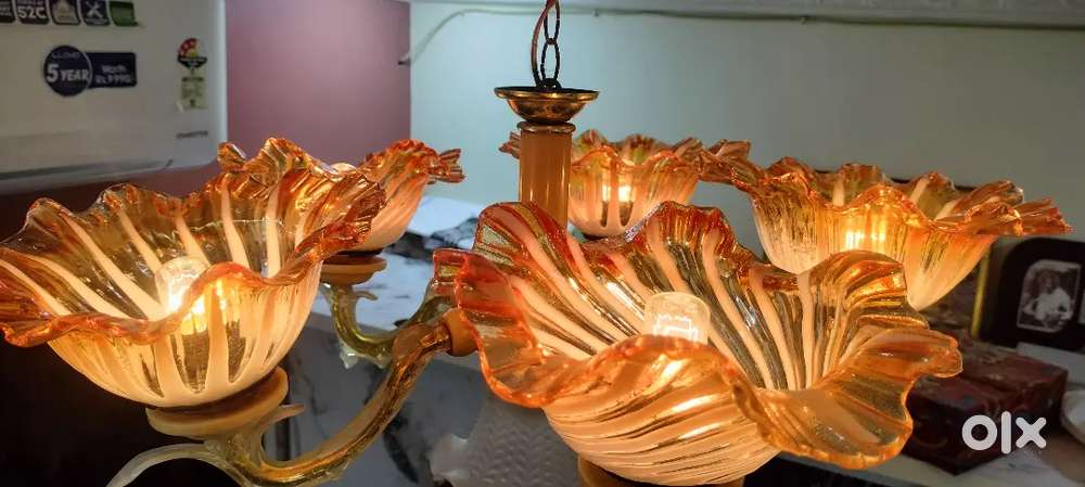2 golden brown Chandelier