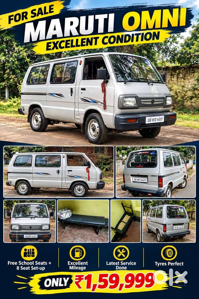 Maruti Omni 8 Seater | Excellent Condition | ₹1,59,999