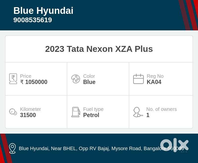 Tata Nexon 1.5 Revotorq Xza Plus S Amt, 2023, Petrol