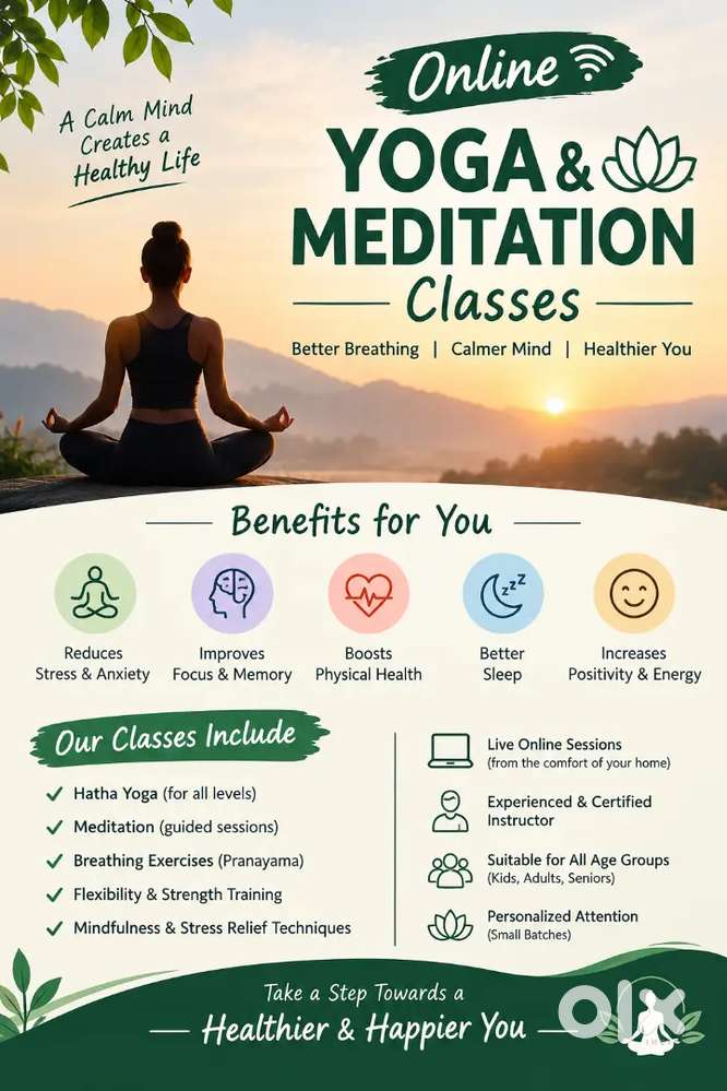 Online yoga & meditation classes