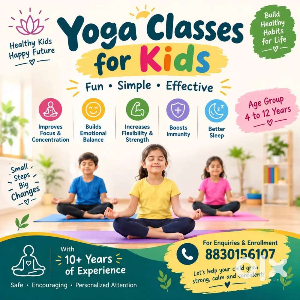 Yoga classes available for kids
