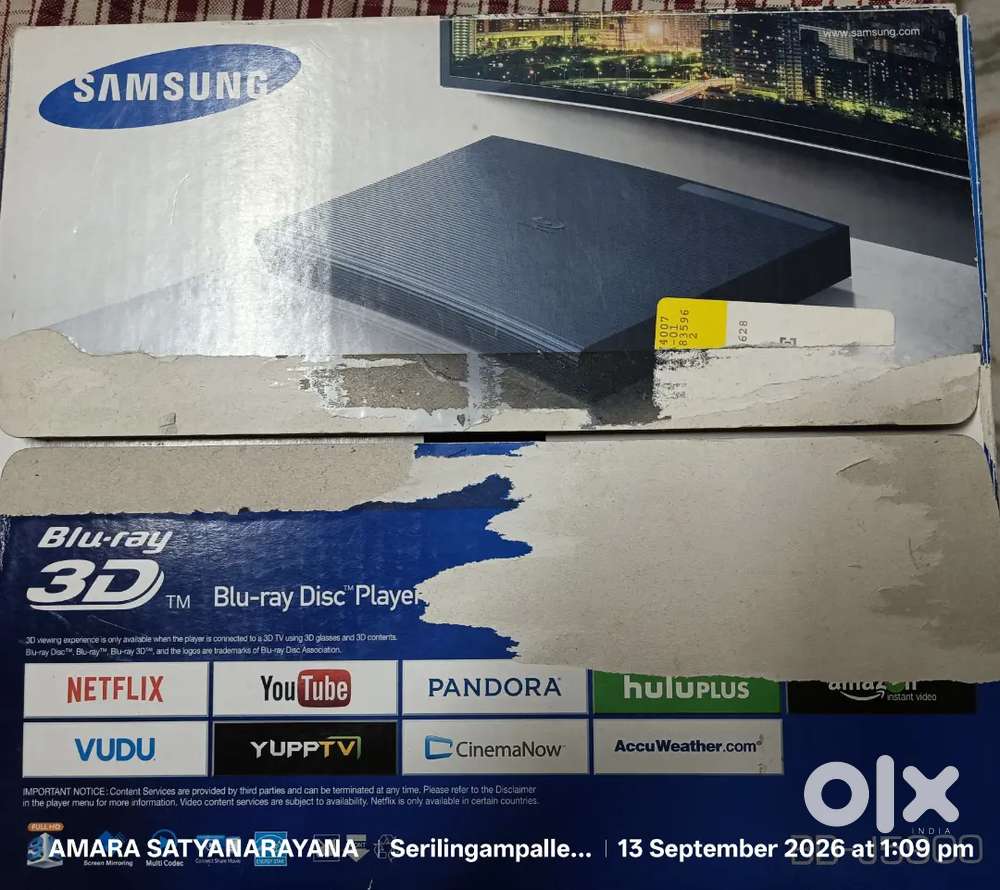 Samsung 3D Blue ray player