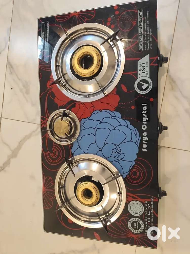 3 burner gas stove