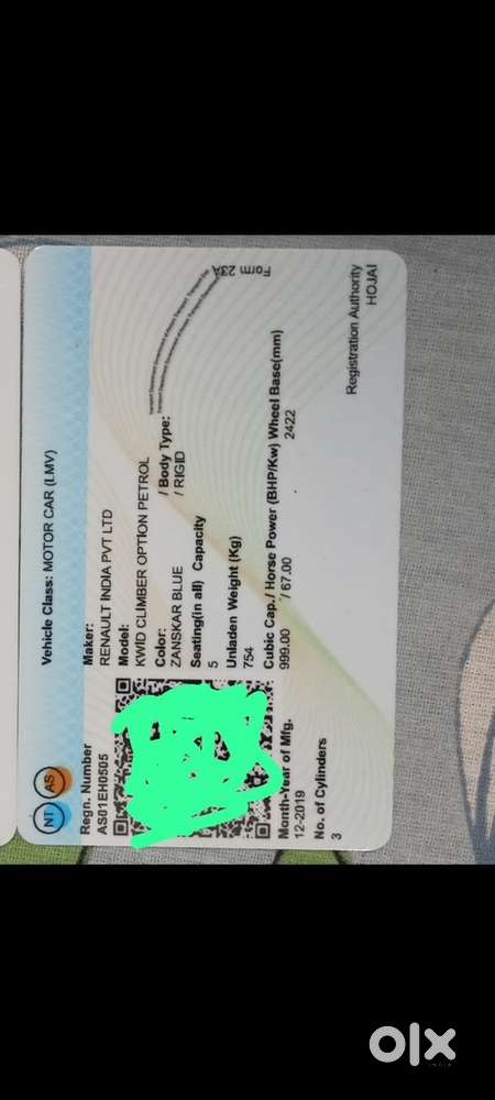 Renault Kwid Petrol Automatic 2019