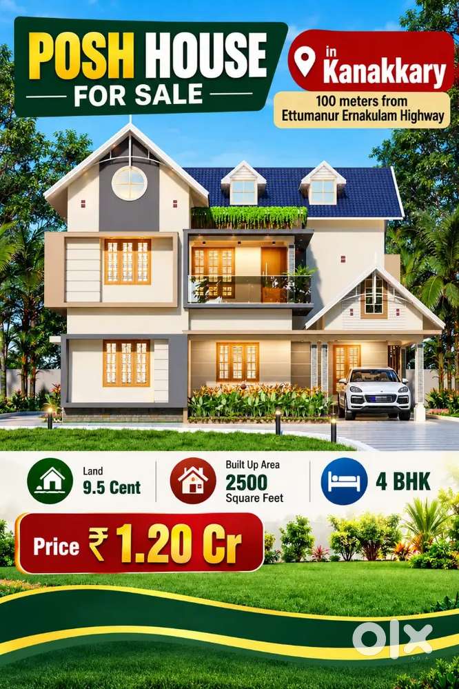 NEW HOUSE FOR SALE IN KANAKARY -ETTTUMANOOR