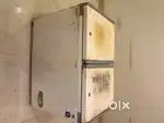 Refrigerator,Counter,4 Burnol gas stove, Big Pressure cooker