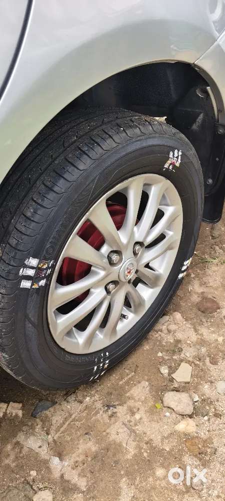 Toyota Etios company magwheels and Yokohama tyres.
