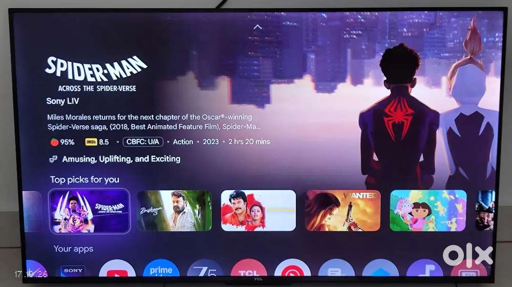 TCL 43 inch QLED 4K Smart Google TV | HDR10+ | Dolby Vision- Atmos |