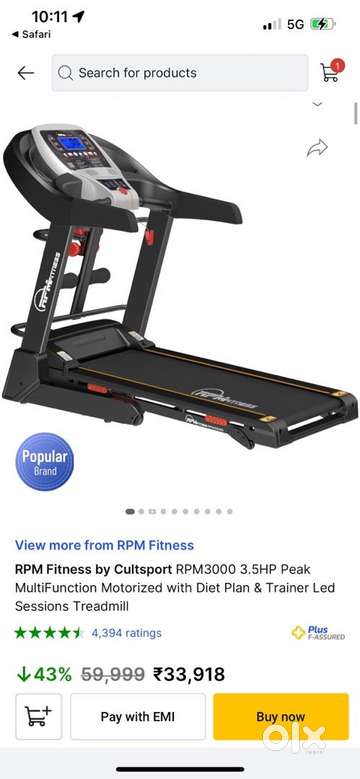 Rpm best sale 3000 treadmill