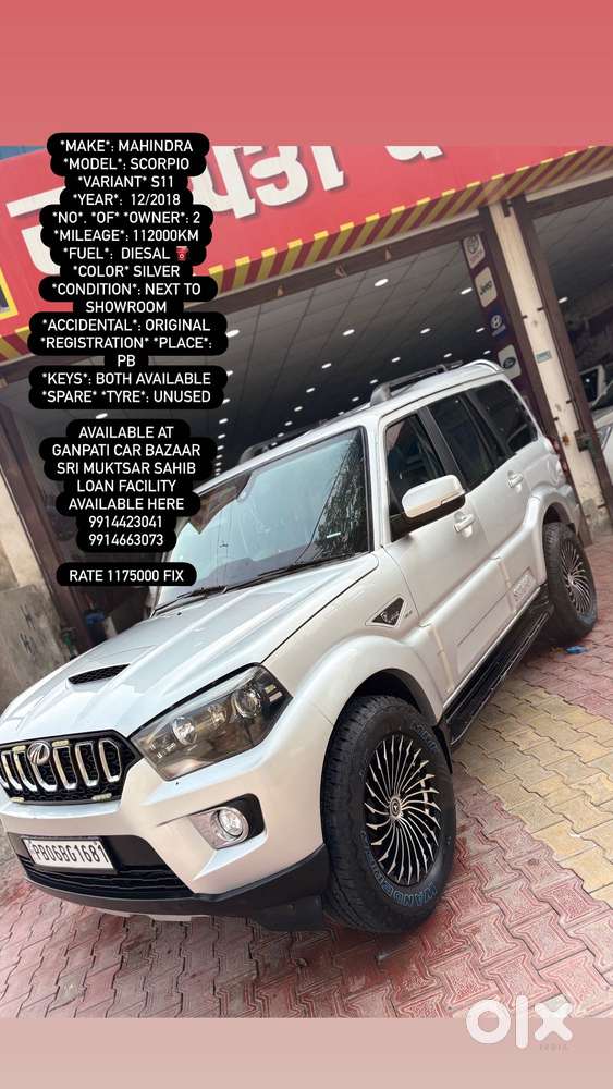 Mahindra Scorpio S11 Mt 7s, 2018, Diesel