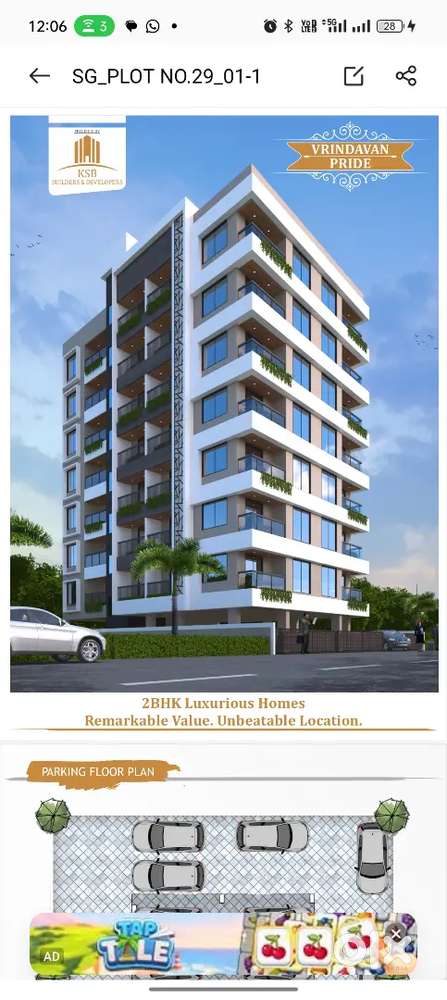 2BHK  luxurious FLAT बळी मंदिर जवळ आग्रा हायवे 18 मीटर रोड टच