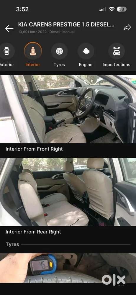 Kia Carens 2002 Diesel 16000 Km Driven   Army Personal