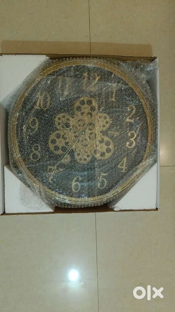 Decorative Industrial Open-Gear Wall Clock - Brand New.