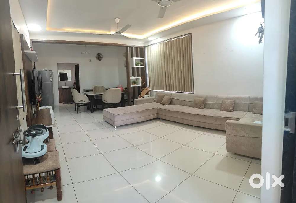 3 BHK flat for sale in Prime locality of Rajkot with personal solar pa