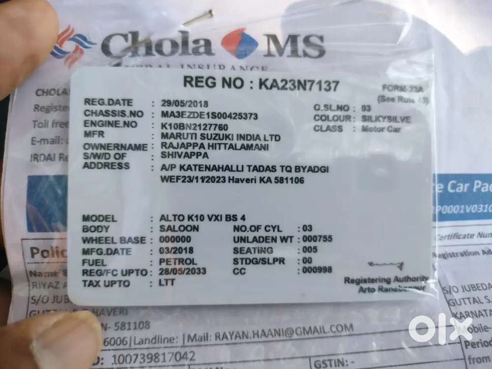 Maruti Suzuki Alto K10 201863 Petrol 63100 Km Driven