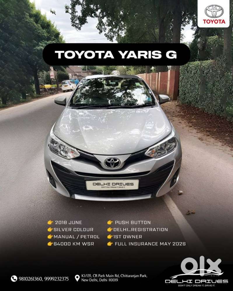 Toyota Yaris G, 2018, Petrol