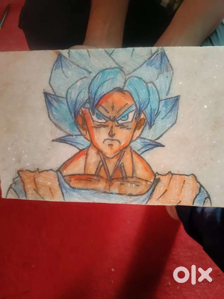 Marble tiles goku drawing