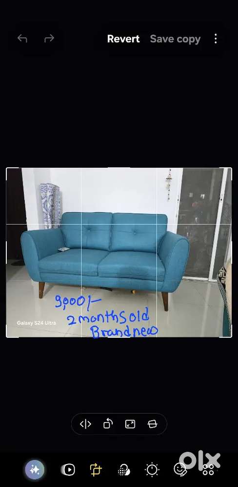 Moving out sale 2 months old sofa king size bed , 3 door cupboard