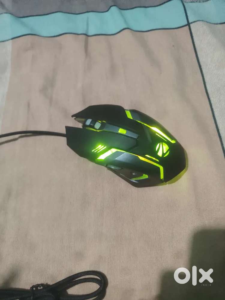Zebronics original gaming mouse with braded cable