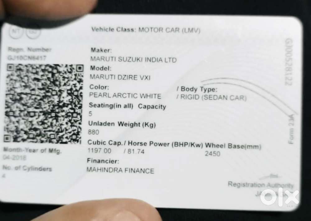 Maruti Suzuki Swift Dzire Vxi Optional, 2018, Cng & Hybrids