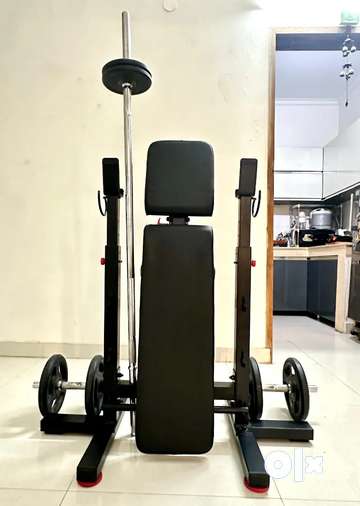 Bench press fold decathlon sale
