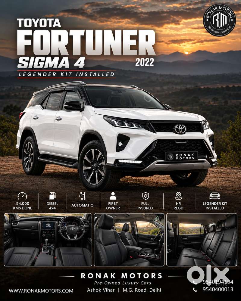 Toyota Fortuner Sigma 4 At Diesel, 2022, Diesel