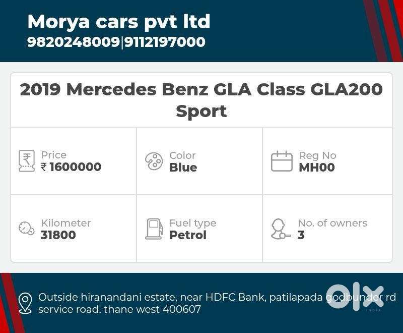 Mercedes-benz Gla 200, 2019, Petrol