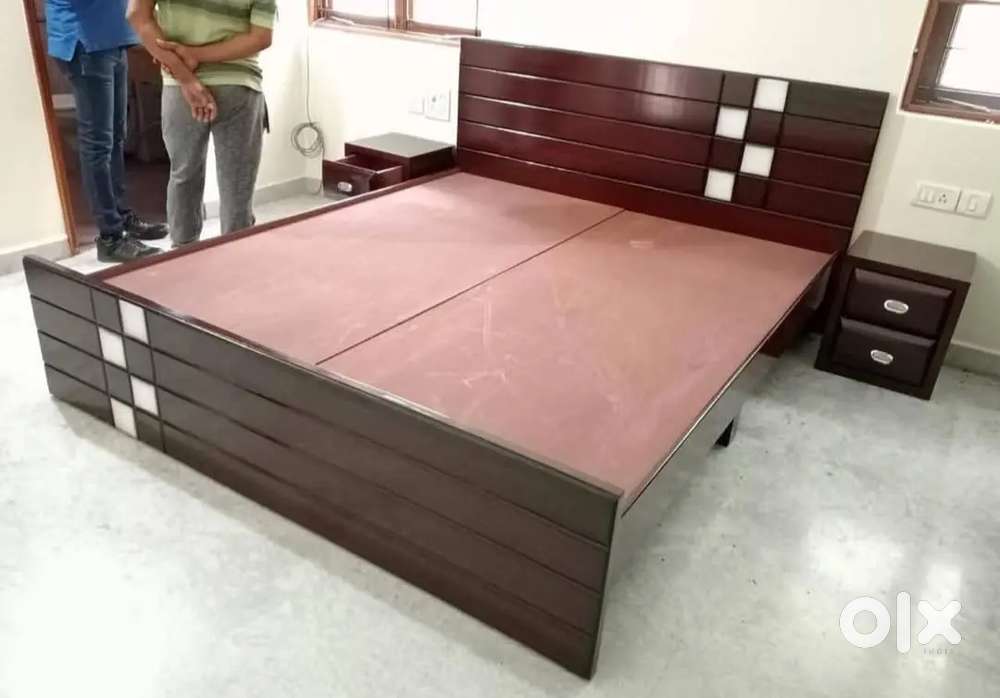 Brand new queen size bed without storage with 3 year warranty