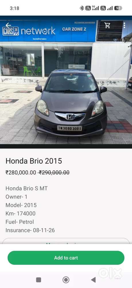 Honda Brio S Mt, 2015, Petrol