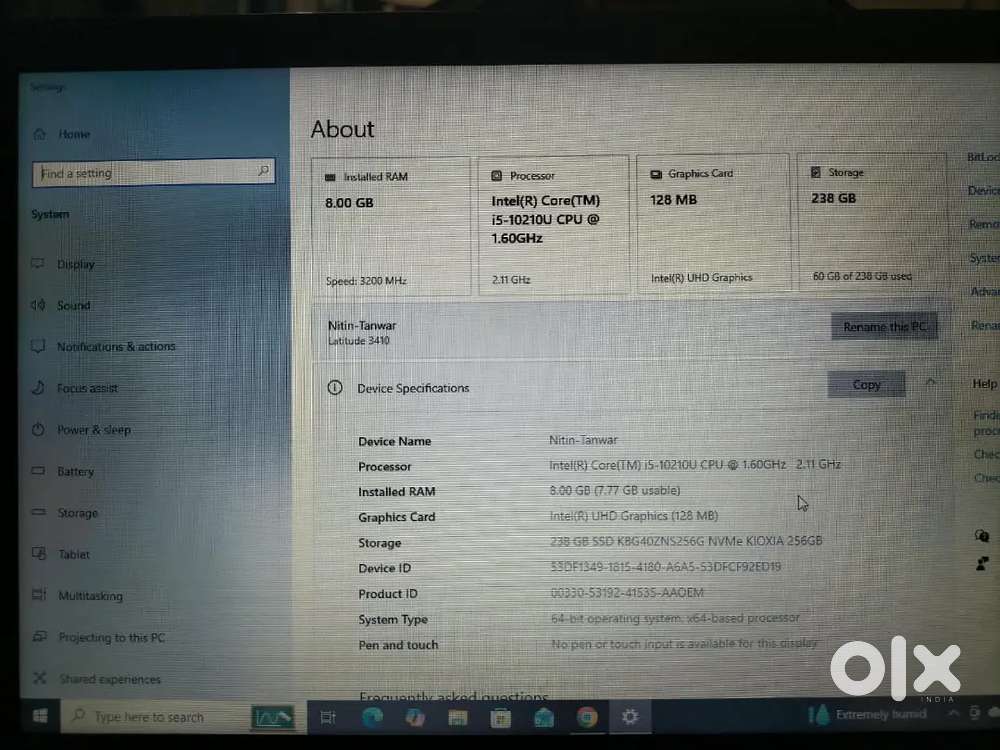 Dell latitude 3410
