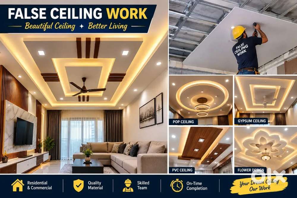 False Ceiling Gypsum PVC