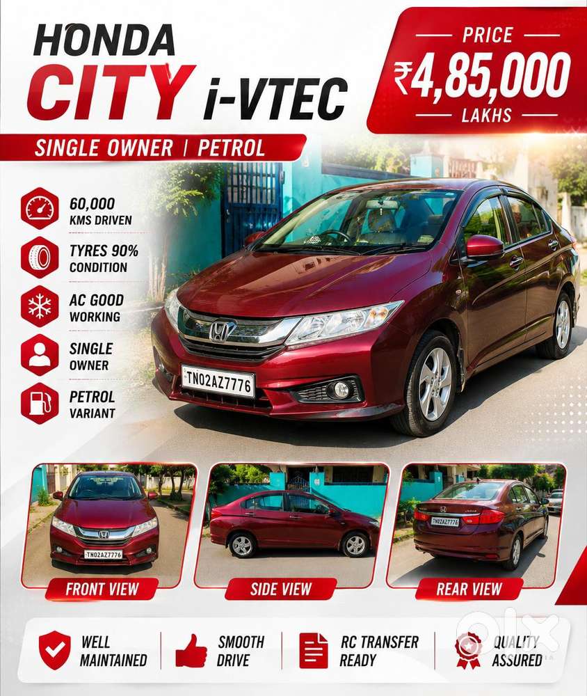 Honda City 2014-2015 V Mt, 2015, Petrol