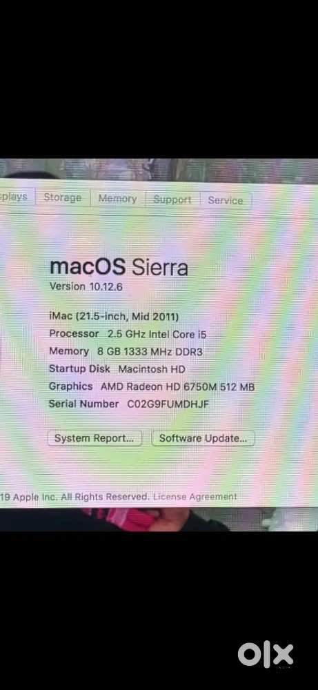 Apple iMac 21.5 Mid 2011 | Core i5 | 8GB RAM |Excellent Condition