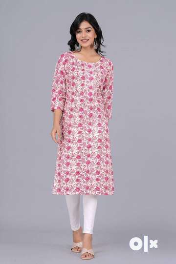 Kurti neck outlet design with plazo