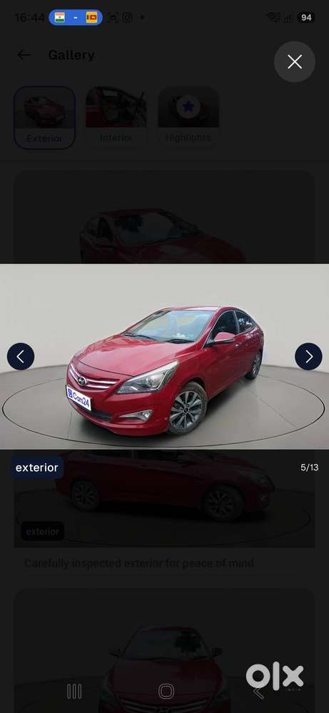 Hyundai Verna 2015 Cng + Petrol