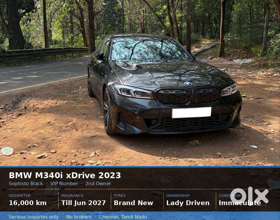 For Sale — Bmw M340i Xdrive 2023 Black  Tn Registered  Fancy Number