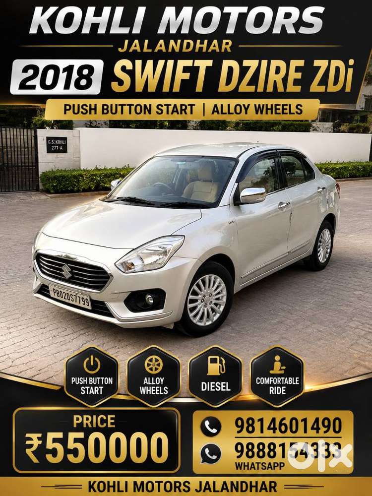 Maruti Suzuki Swift Dzire Zdi + Mt, 2018, Diesel
