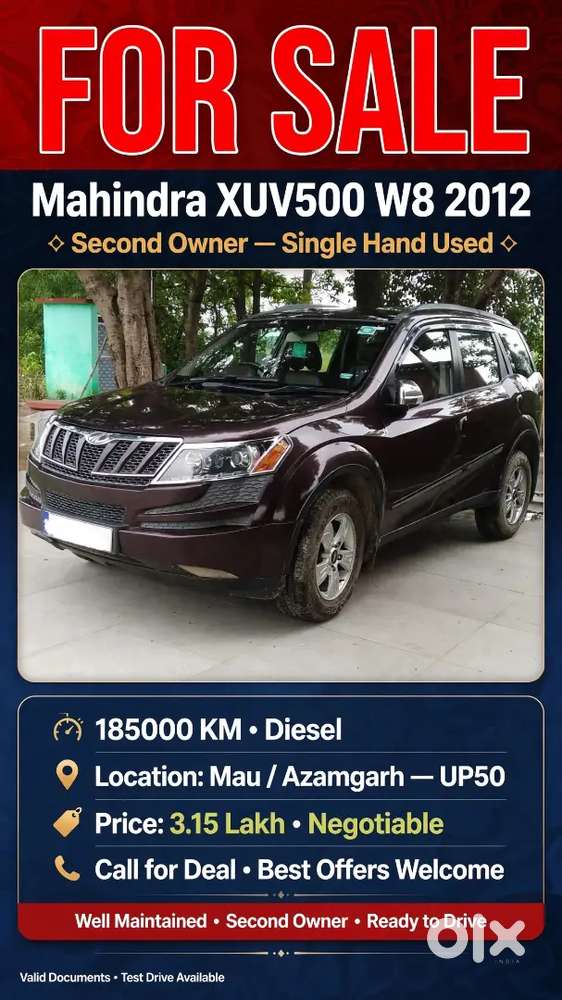 Mahindra Xuv500 Diesel 2012 Second Owner