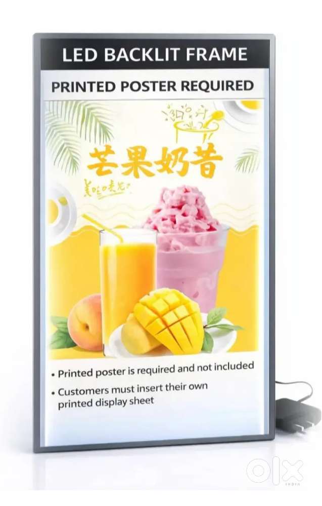 Sign box, led display board, and track light for shop, cafe