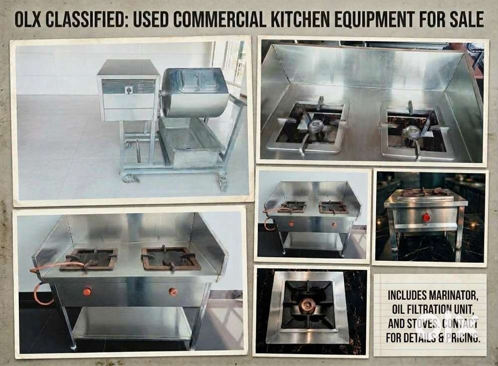 Used commercial kitchen equipment