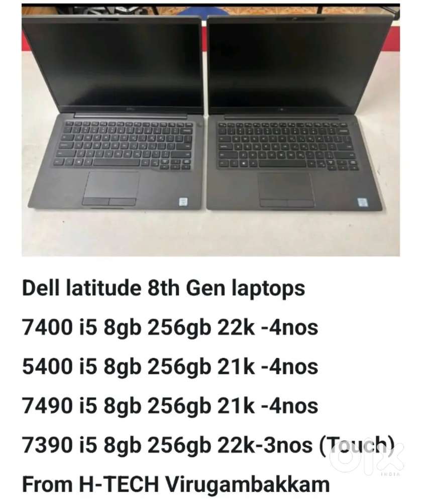 Dell HP Lenovo Corporate laptops 15k to 45k Budjet H-TECH Virugambakam