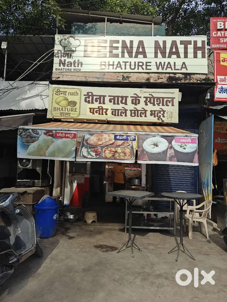 Chole Bhature shop for sale in runningg condition