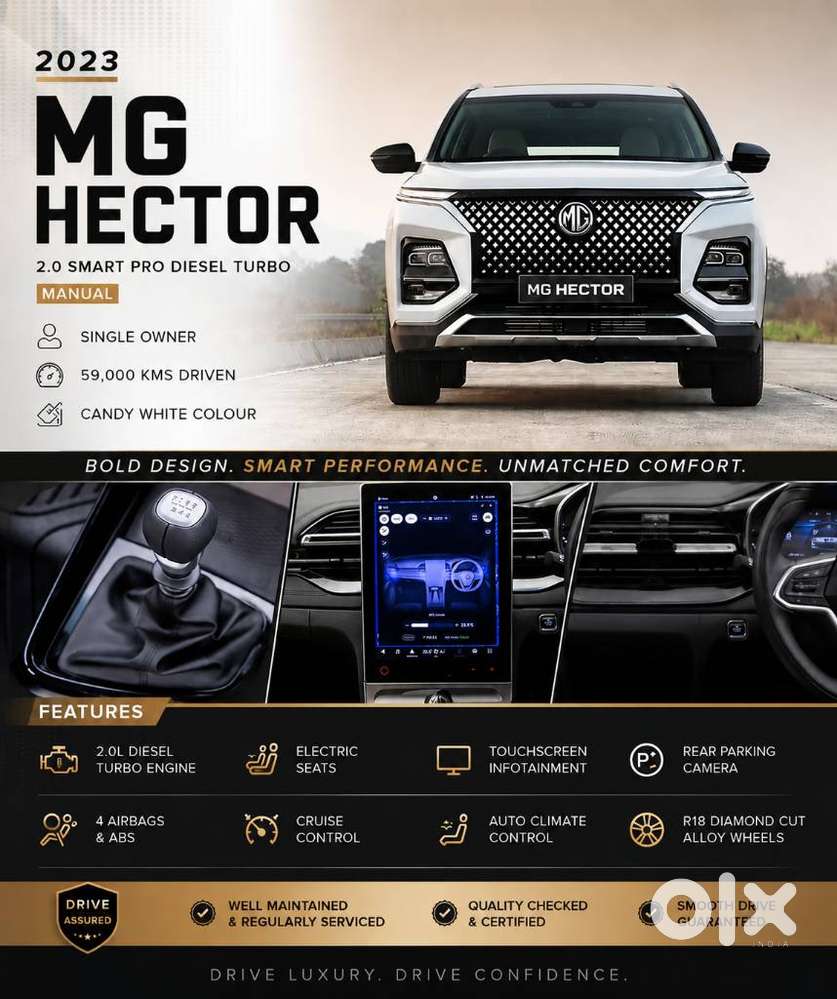 Mg Hector Smart Pro 2.0 Turbo Diesel Mt, 2023, Diesel