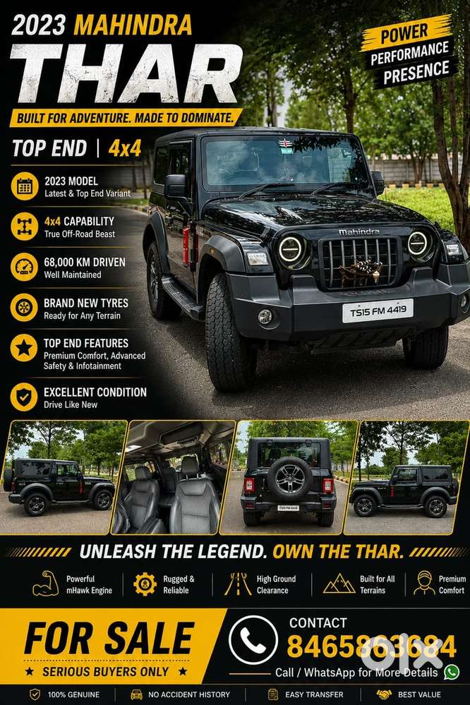 Mahindra Thar Diesel 2023 Lx P At 4wd