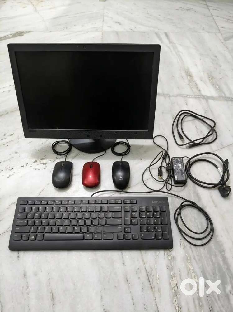 Lenovo All-in-One PC With Keyboard and 3 mouse