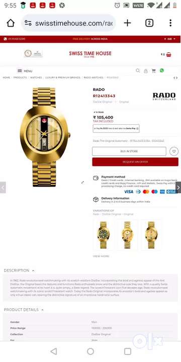 Rado on sale watch olx