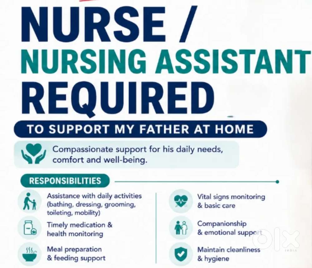 Nurse required for home care