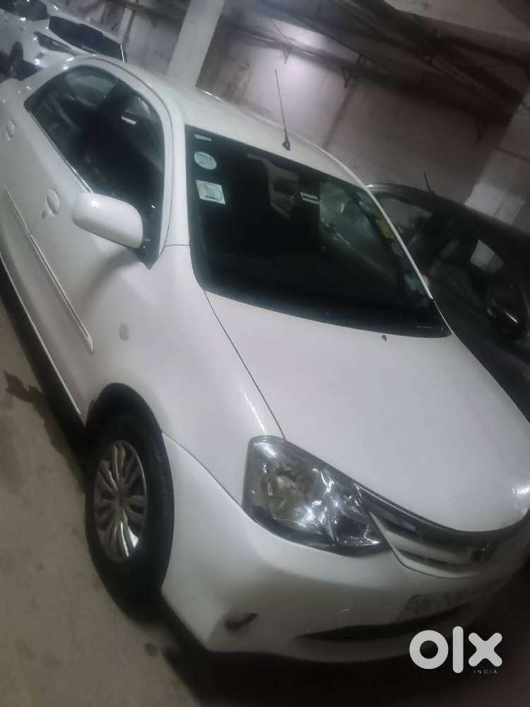 Toyota Etios G Petrol White 2013 Model Well Maintained Sedan Car,
