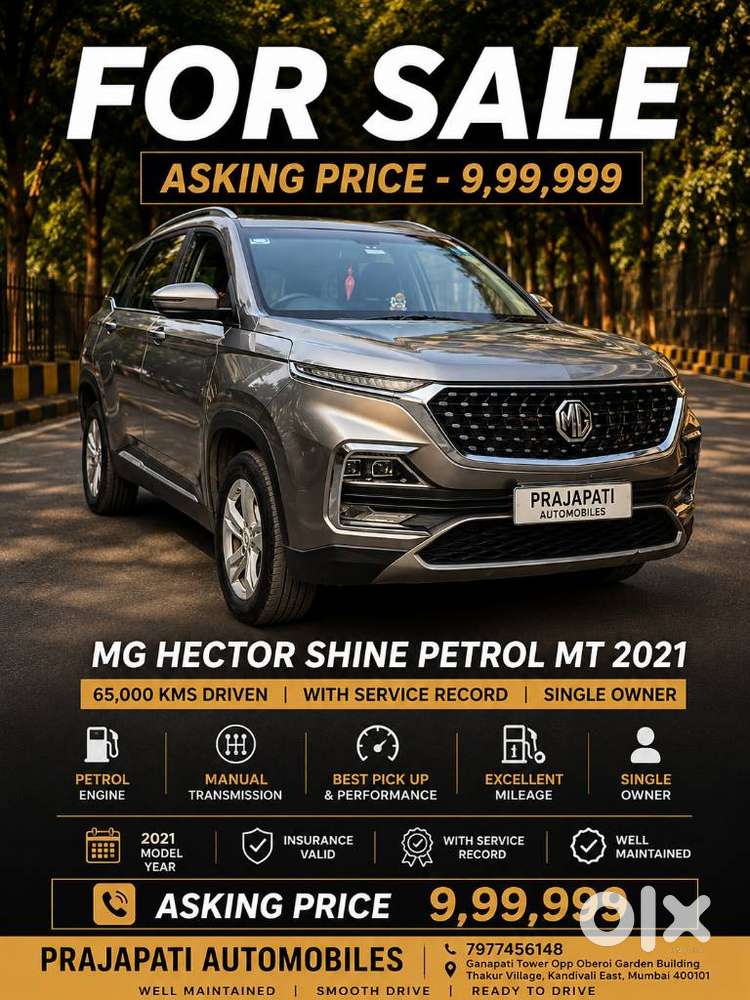 Mg Hector 1.5 Shine Turbo, 2021, Petrol