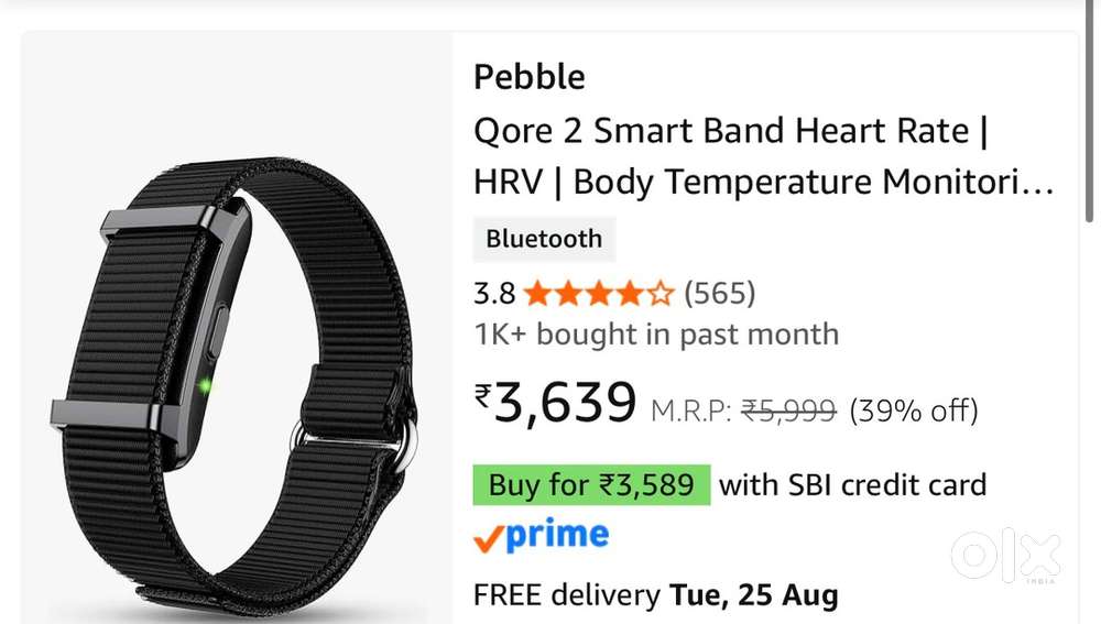 Pebble Qore 2 Smart Band